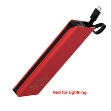 Load image into Gallery viewer, HOCO Power Bank 10000mAh Portable Fast Charging Cable Micro USB Type C Powerbank for iPhone X 8 Samsung External Battery Charger