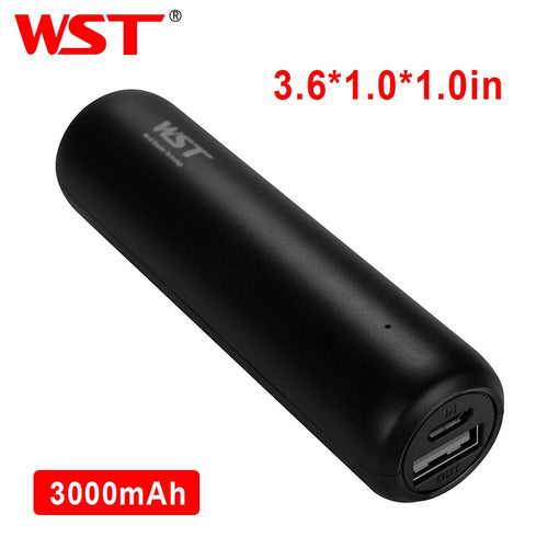 WST Portable Power Banks PoverBank Battery Pack Mobile External Battery Power Bank For iPhone 7 Samsung Phone 3000mAh Powerbank