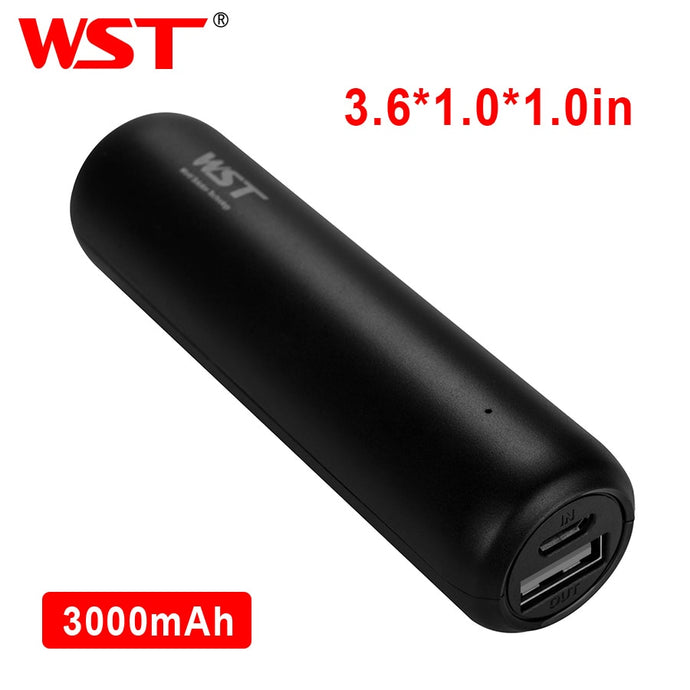 WST Portable Power Banks PoverBank Battery Pack Mobile External Battery Power Bank For iPhone 7 Samsung Phone 3000mAh Powerbank