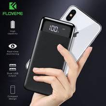 Load image into Gallery viewer, FLOVEME Power Bank 10000mah External Battery Backup Pack quick Charge Powerbank 10000 Mah Dual usb charger For iphone Xiaomi mi