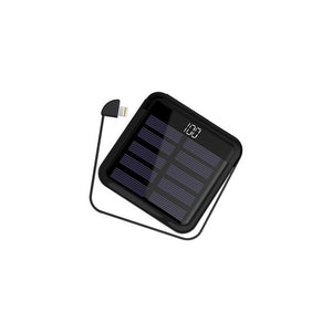 Travelcool SolarPower Bank 5000mAh Digital Display Solar Battery Pack Mini Power Bank Powerbank Usb Type-c Solar Powerbank Cable