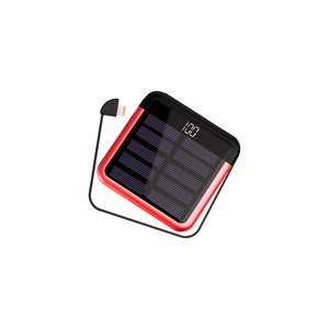 Travelcool SolarPower Bank 5000mAh Digital Display Solar Battery Pack Mini Power Bank Powerbank Usb Type-c Solar Powerbank Cable
