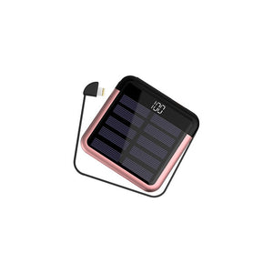 Travelcool SolarPower Bank 5000mAh Digital Display Solar Battery Pack Mini Power Bank Powerbank Usb Type-c Solar Powerbank Cable