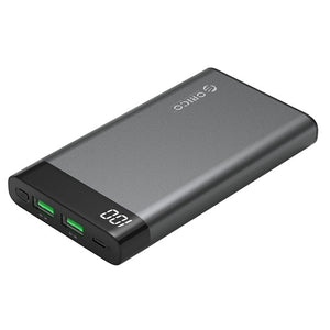 ORICO 10000mah Power Bank with LCD Display Screen Dual Output Portable External Battery Charge for Xiaomi Mobile Phone Tablet