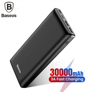 Baseus 30000mah Big Capacity Powerbank For Mobile External Battery Phone Quick Charger 3.0 Type C Power bank For iPhone Samsung